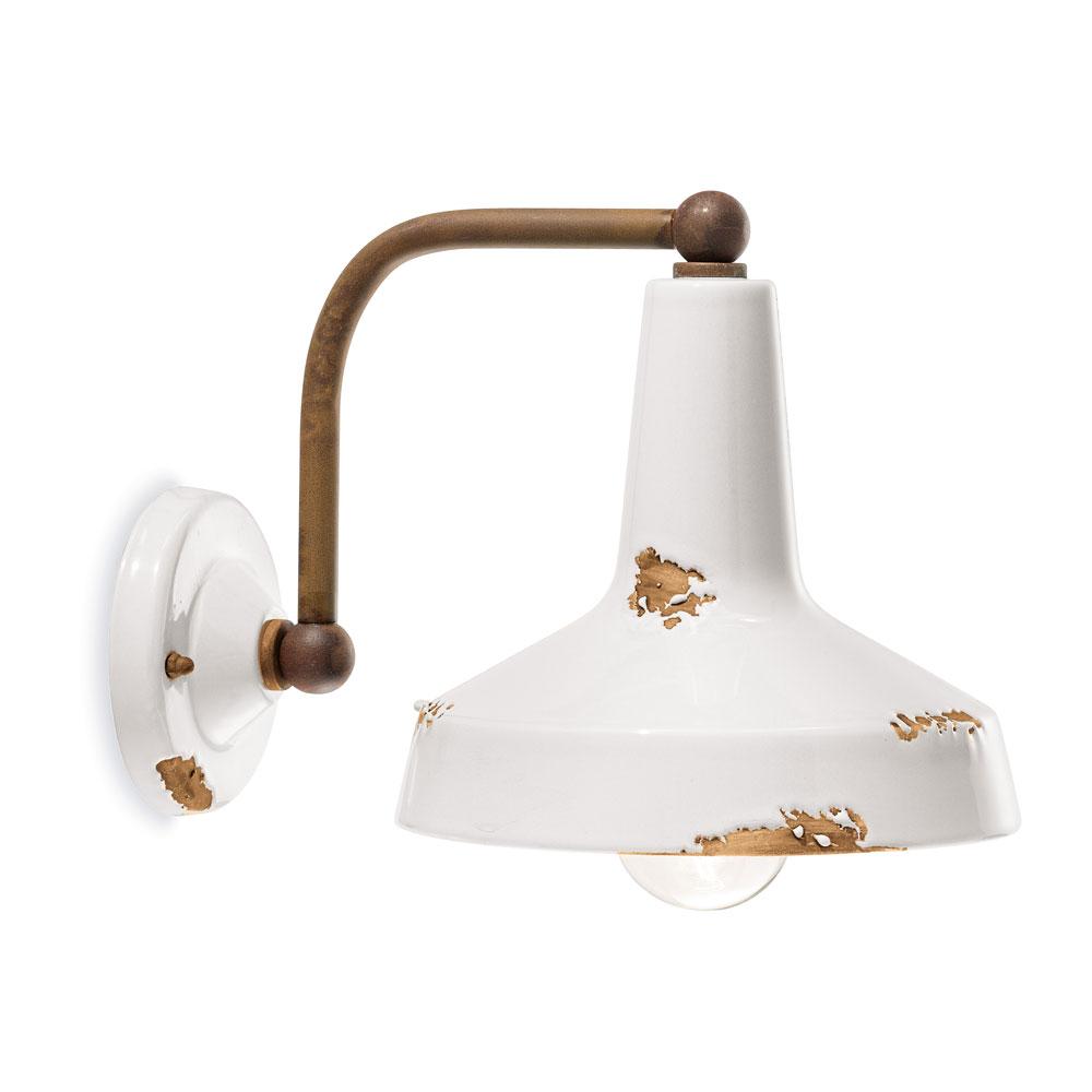 rustikalny keramika vintage mosadz biela nastenna lampa kupelna zrkadlo predsien obyvacka starobylo antikovany hrdzavy ferroluce retro lameridiana interierova osvetlenie.jpg